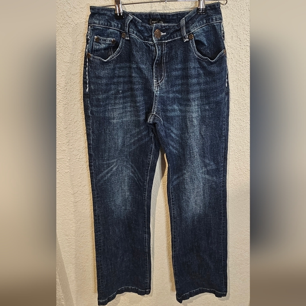 Cowgirl Couture Wide Leg Western Jeans size 29